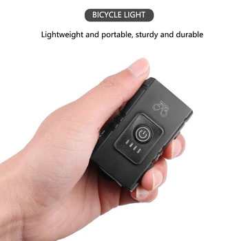 Dviračio Šviesos T6 LED USB Įkrovimo Baterija (akumuliatorius Dviračio Šviesos IPX5 atsparumas Vandeniui Dviračių Galingas Žibintuvėlis Priekinė Lempa Su šoniniu Šviesos