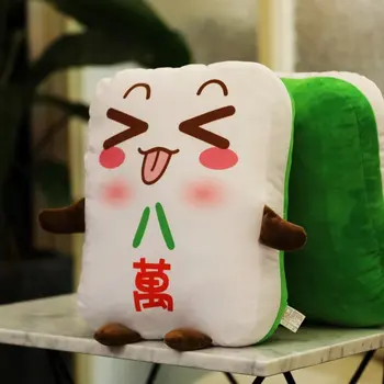 Candice guo! Super mielas pliušinis žaislas juokingi posakiai Kinijos majiang minkštas įdaryti pagalvės sofos pagalvę gimtadienio, Kalėdų dovana 1pc