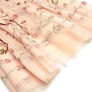 Sunkiųjų siuvinėjimo gėlių priimti juosmens didelis švytuoklės princesė atmosfera kokybės, ir nauja suknelė vasarą 2020 m.