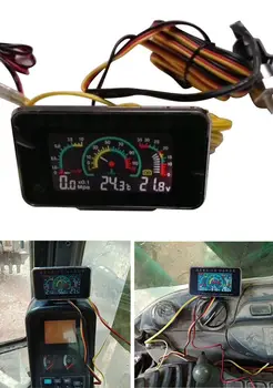 Karšto parduodu Universalus automobilinis 3 1. LCD 12v/24v Sunkvežimių Automobilių Alyvos Slėgis Įtampos Vandens Temperatūros derinys lentelė 3 1. LCD