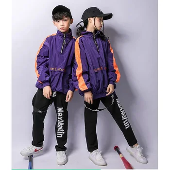Vaikai Laisvi Džiazo Šokio Kostiumai Vaikų Mergaičių hip-hop Šokių drabužiai Berniukams Šiuolaikinio Šokio Scenoje dėvėti konkurencijos dėvėti Drabužiai