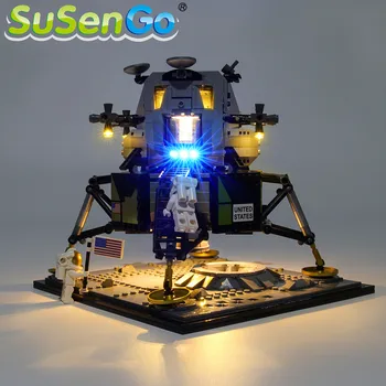 SuSenGo LED Šviesos Rinkinys 10266 Kūrėjas Apollo 11 Mėnulio Lander , (Modelis Ne Komplekte)