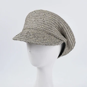 Naujas moterų retro plisuotos dizaino newsboy skrybėlę ponios saulės aštuoniakampis skrybėlės elegantiškas arbatėlė kepurės moterims baker boy skrybėlę, 6 spalvų
