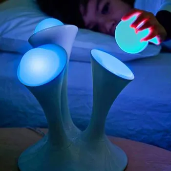 Žėrintis naktinė lempa Lempos energijos taupymo Nuimamas Švyti Kamuolius Keliones Į Vonios fluorescencinis LED nakties šviesos stalo lempos jungiklis #40