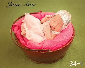 Jane Z Ann Kūdikių rekvizitai fotografijos bodysuit+gėlių ekrano užsklandą skrybėlę 2vnt nustatyti naujagimio nėriniai stilius studija nuotrauka drabužių, kostiumų