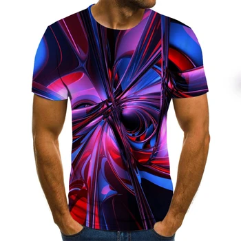 Aukštos Kokybės 2020 Naujas Mados T-shirt trimatis 3D Atspausdintas T-shirt, liepsnos Top marškinėliai