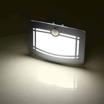 LED Aliuminio Atveju Belaidžio kortelę Judesio Jutiklis Įjungtas baterijomis, Sienos Sconce Apšvietimas Prieškambario Naktį Šviesos