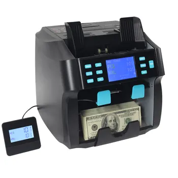 Padirbtų pinigų Detektorius diskriminatorių 2 Kišenėje Vertė Skaitiklis ir Rūšiavimo sumaišyti nominalo pinigų skaičiavimo Mašina