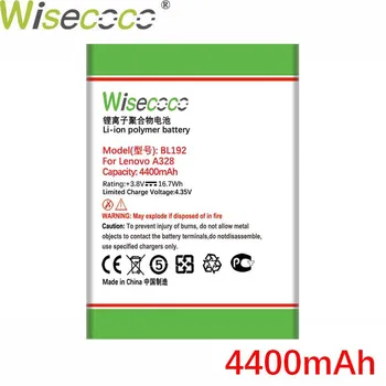 WISECOCO BL192 4400mAh Baterija Lenovo A300 A750 A328 A328T A526 A388T A529 A680 A590 A560 A505E Mobiliuoju Telefonu+Sekimo Kodas