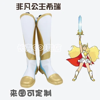 Anime Princesė Adora Ji-Ra Batai Cosplay Ji-Ra&Princeses Galios Ji-Ra Cosplay Batai Batai pagal Užsakymą Pagaminti Bet kokio Dydžio Unisex