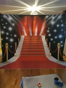 Capisco Fotografijos fone ilgas raudonas kilimas blizgučiai vestuvių backdrops photocall fantazijos rekvizitai photobooth foto studija