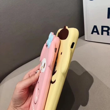 Japonija mielas animacinių filmų Melodiją Cinnamoroll telefono dėklas skirtas iphone 12 11 Pro X XR XS MAX 6 7 8 plius prabanga 3D silikoninis minkštas viršelis coque