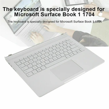 Aukštos Kokybės Nešiojamojo kompiuterio Klaviatūra Notepad Pakeitimo Nešiojamas Klaviatūros Bazę Microsoft Surface Book 1 1704 Pakeisti Klaviatūrą, Sidabrinė