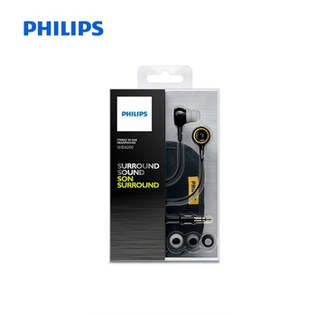 Originalios Philips SHE6000 Ausinės Sporto Ausines In-Ear Veikia Gaubteliai už xiaomi Galaxy S9 S9Plus Oficialiai Sertifikuoti