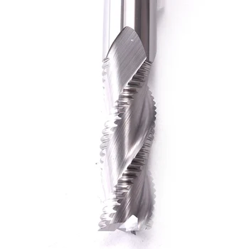 Roughing Pabaigos Mills Aliuminio, Vario CNC Cutter Frezavimo Įrankiai HRC55 3 Fleitos Karbido Roughing Frezavimo Cutter 4mm 6mm 8mm 10mm 12mm