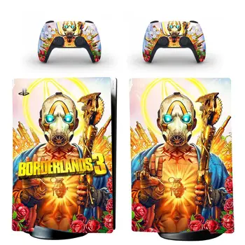 Borderlands PS5 Digital Edition Odos Lipdukas, Decal Padengti 5 PlayStation Konsolės ir 2 Kontroleriai PS5 Odos, Vinilo Įklijos