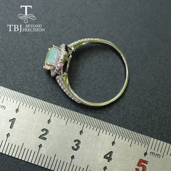 Opalas Žiedas natūralus akmuo juvelyrikos kietas 925 sterlingas sidabro paprastos konstrukcijos bauda papuošalai Kalėdų moteris,žmona graži dovana