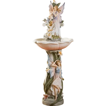 Amerikos minkštas nusileidimas vandens fontanas Europos puošyba, namų aksesuarai dovanos miniatiūrinių sodo fėja
