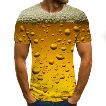 Nauja, T-shirt mados 3D marškinėliai vyriški prarasti gatvės, T-marškinėliai, vyriški marškinėliai, Lapų spausdinta marškinėlius camisa masculina