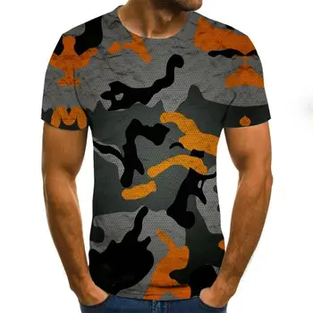 Nauja, T-shirt mados 3D marškinėliai vyriški prarasti gatvės, T-marškinėliai, vyriški marškinėliai, Lapų spausdinta marškinėlius camisa masculina