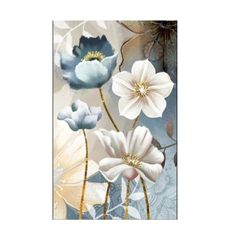Drobė Abstrakti Tapyba Skandinavijos Plakatas Sienos Meno Gėlės Plakatus Spausdina Elegantiškas Poezija, Šiuolaikinės Skaidrus Gėlių Neįrėminti