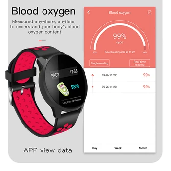 2019 Naujų Sveikatos Smart Žiūrėti Vyrams, moterims, Širdies ritmas, Kraujo Spaudimo Monitorius Informacija Priminimas Sporto Smart Žiūrėti Fitness Tracker