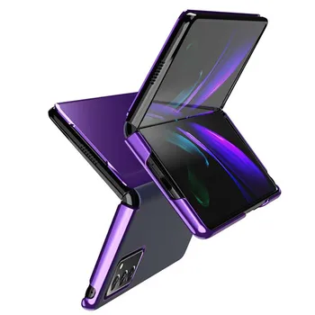 Smart Veidrodis, Flip Case For Samsung Galaxy Z 2 Kartus 5G Odos Padengti Galaxy W20 W21 5G Telefono dėklas Laikiklis Funkcija KS0982
