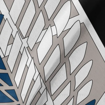 Didmeninė Anime Shingeki No Kyojin Ataka Titan Marškinėliai Vyrams Užsakymą Išspausdinti Trumpas Rankovėmis Ultra Medvilnės Juoda O-kaklo Marškinėliai
