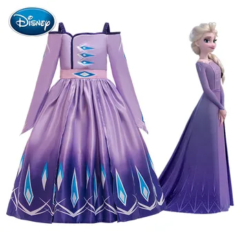 Disney Princesė Dress Sušaldyti 2 Princesė Elsa Anna Sijonas Mergina Rodyti Kostiumas Princesė Elsa Sijono Kostiumas, Cosplay suknelė