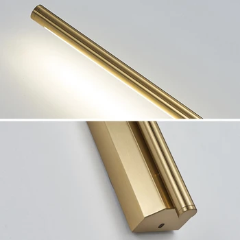 Aukso Minimalistinis LED Miegamojo Lovos Sienų apšvietimo Fojė Vonios Veidrodis Sienos Sconce Paviršinio montavimo Loft Sieniniai šviestuvai Laiptų Apšvietimas