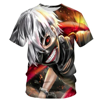 Gamyklos tiesioginės mados vasaros vyriški t-shirt Tokijo Pabaisa 3D atspausdintas atsitiktinis marškinėliai vyriški hip-hop ' o drabužių t-shirt vyrams