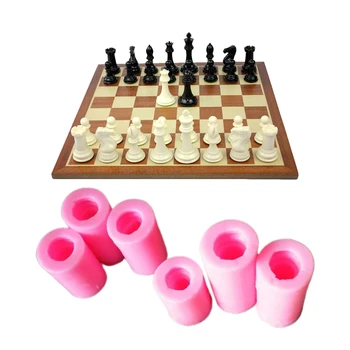 Rankų darbo Tarptautinės Šachmatų Epoksidinės Dervos Pelėsių Silikono Forma 