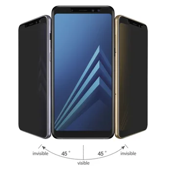 EXUNTON Premium Privatumo Grūdintas Stiklas Samsung Galaxy A6 A8 2016 2018 A6 Plius A8 Plus Anti Spy Screen Protector A6+ A8+ Filmas