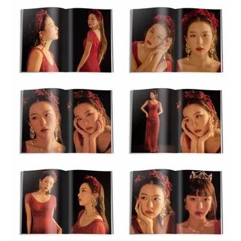 Raudonos Aksomo La Rogue fotoalbumą Irene SeulGi HD Nuotrauka Džiaugsmo Wendy Kpop Plakato Nuotrauką