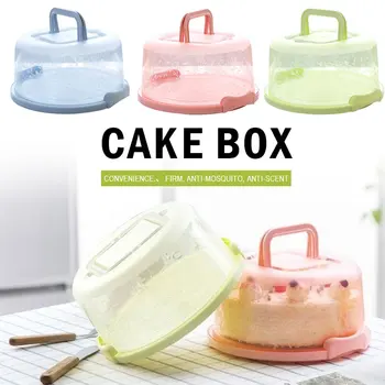 Cupcake Konteinerių Cake Box Nešiojamą Sandarinimo Apvalus Plastikinis Virtuvės Įrankių Juostoje Vestuvių, Gimtadienio Jokių Deformacijų, Nešiojamų