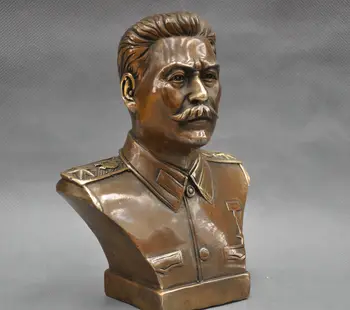 Rusijos Puikus Žmogus, Lyderis Josifas Stalinas Krūtinė Bronzinė Statula feng shui