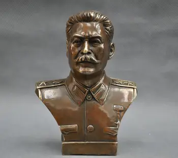 Rusijos Puikus Žmogus, Lyderis Josifas Stalinas Krūtinė Bronzinė Statula feng shui