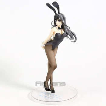 Rascal Nėra Svajonė Bunny Mergina Senpai Sakurajima Mai Seksualus PVC Pav Kolekcionuojamos Lėlės Modelis Žaislas