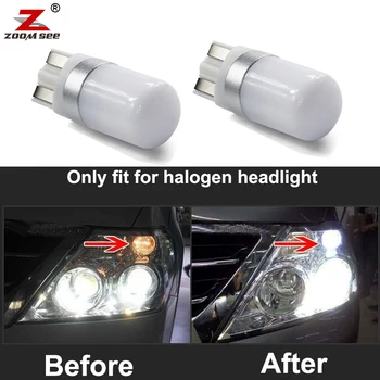 2vnt Ne klaida Balta LED lemputė, Stovėjimo aikštelė Poziciją Pusėje šviesos Nissan Patrol Y62 su halogeninės (2012-2019)