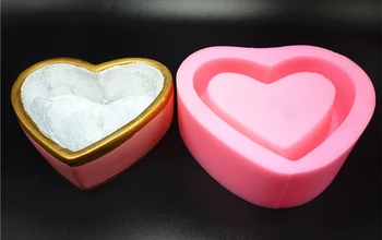 3D Meilės Vazonas Cemento pelėsių Tortas Pelėsių Silikono Formos Šokolado Gipso Žvakė Muilo Saldainiai Pelėsių Virtuvės Kepimo Nemokamas Pristatymas
