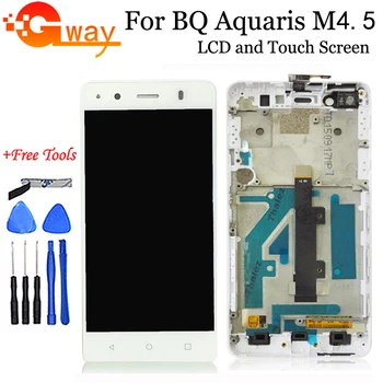 Išbandyta BQ Aquaris M4.5 LCD Ekranas+Touch Ekranas komplektuojami Su Rėmo+Įrankiai