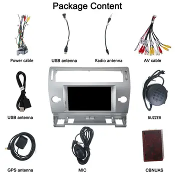 DSP Android 9 GPS Navigacija, Automobilinis DVD grotuvas, Citroen C4 Quatre Triumfas 2004-2012 autoradio stereo žaidėjas galva uint daugiaformačių