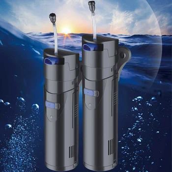 SUNSUN 3-in-1 akvariumo vidinis filtras žuvų bako filtras built-in nužudyti UV lempa multi-funkcija apyvartą, filtro siurblys