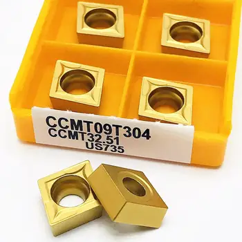 Aukštos kokybės karbido tekinimo įrankis CCMT09T304 CCMT09T308 VP15TF UE6020 US735 CNC staklių, frezavimo įrankis, CCMT09T304 tekinimo įrankis
