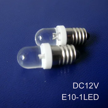 Aukštos kokybės 12V led E10,E10 LED lemputė 12V,E10, led šviesos,E10 Lemputė 12V,E10 Šviesos DC12V,E10 12V,E10 LED 12V,nemokamas pristatymas 20pcs/daug