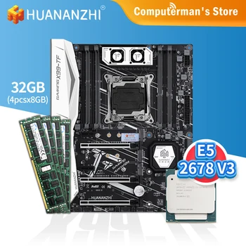HUANANZHI X99 TF Plokštė combo kit rinkinys CPU Intel XEON 