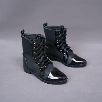 BJD doll batai tinka 1/3 SD Dėdė dydžio juodi nėriniai-up batai su point Martines batai lėlės priedai