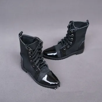 BJD doll batai tinka 1/3 SD Dėdė dydžio juodi nėriniai-up batai su point Martines batai lėlės priedai