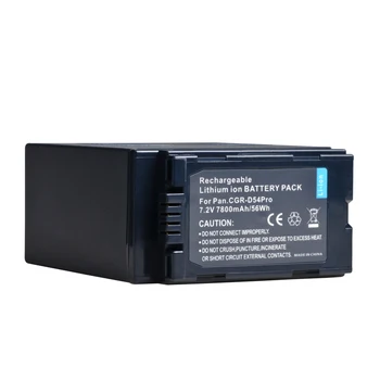 7800mAh CGR-D54pro CGR D54 D54S Baterija su LED Maitinimo Rodikliai Panasonic AG-AC8PJ,AG-AC90A,AG-HPX250,HC-X1000,AG-HPX255