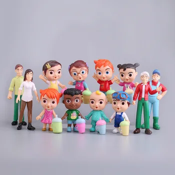 12pcs/set 2020 Anime Cocomelon Veiksmų Skaičius, Žaislų PVC Modelis Lėlės Cocomelon žaislai Vaikams, Kūdikiams Dovana